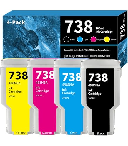 Amazon.com: HP 738 300-ml Black DesignJet Ink Cartridge : Office