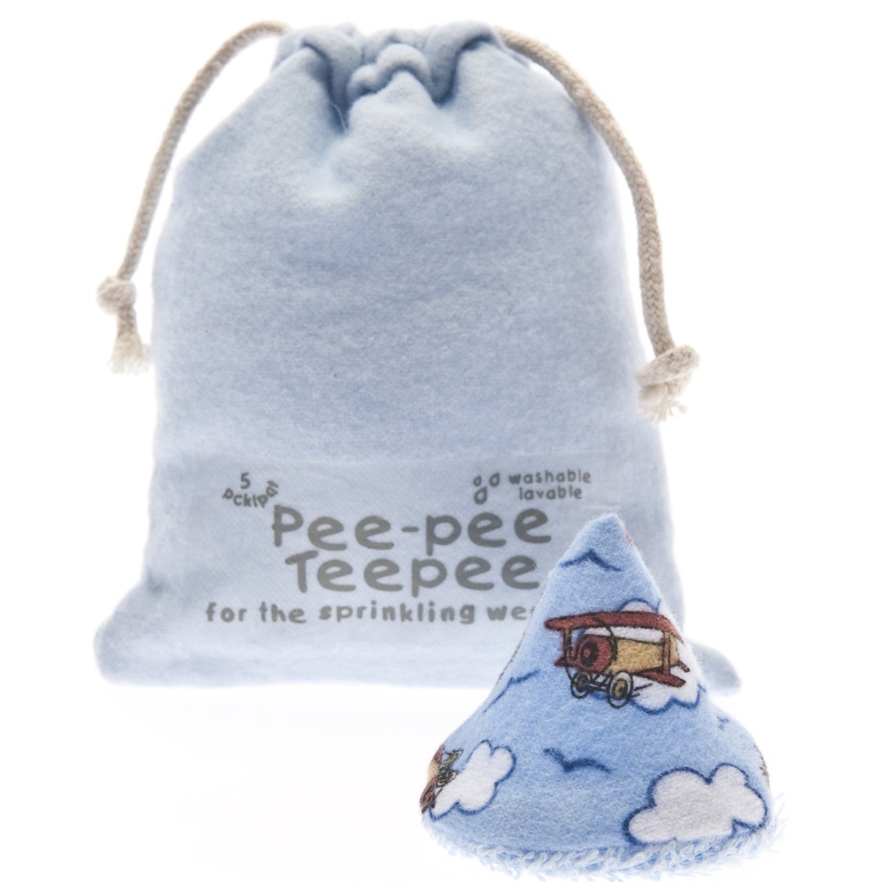 The Peepee Teepee for the Sprinkling WeeWee: Airplanes in Laundry Bag