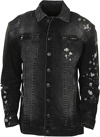 black denim true religion jacket