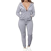 Bealin Women's Jogging Suits Two Piece Outfits Sweatsuit Long Sleeve Zip Tops and Sweatpants Workout Tracksuit Sets