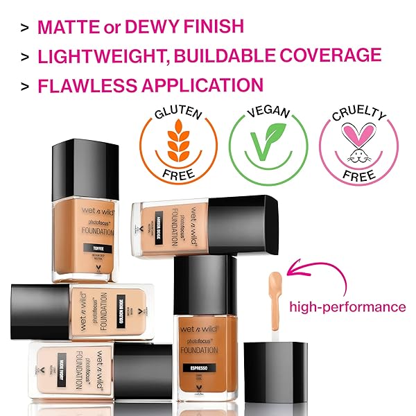 WET N WILD PHOTO FOCUS DEWY FOUNDATION GOLDEN BEIGE