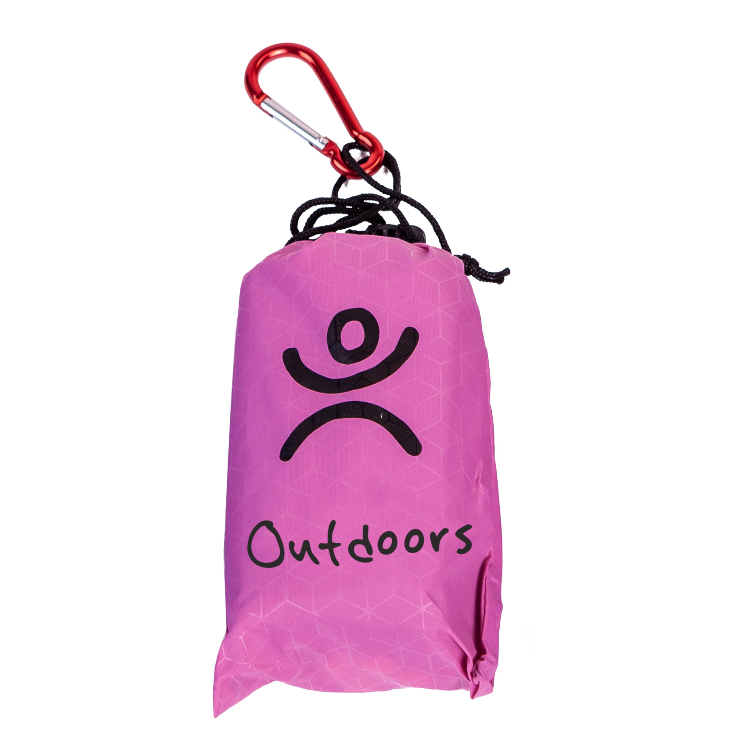 Outdoors Fun Sand Proof Beach Blanket 150 x 140 cm for 2 People, Waterproof Blanket, Portable Mat, Camping Mat, Beach Mat, Anti-Sand Mat (Pink/Grey)