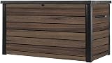 Keter Signature Ontario 870L Outdoor Storage Box Rosewood with Hydraulic Lid