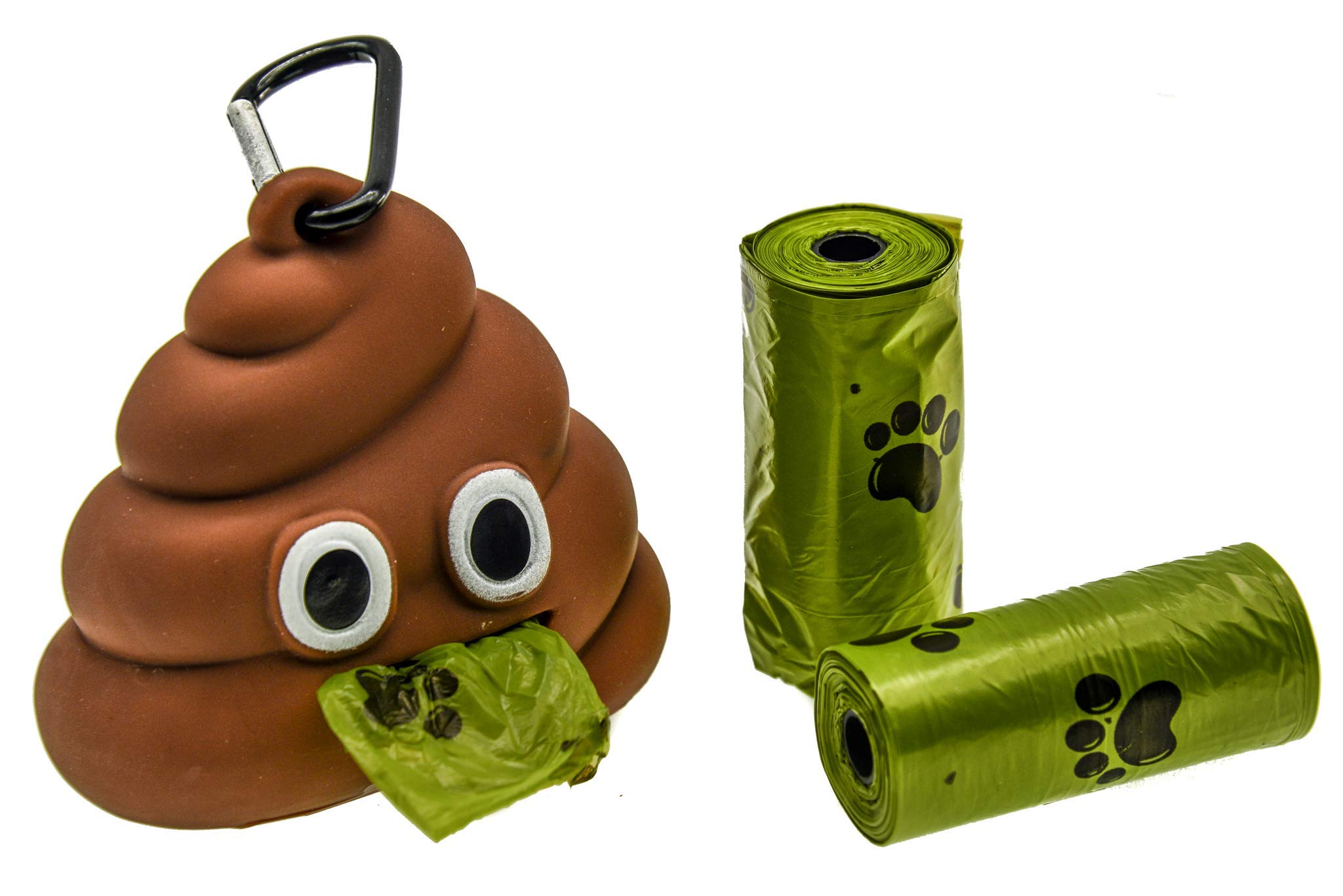 PROtastic poo emoji poo bag dispenser and x3 bag refills