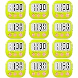 12 Pack Digital Kitchen Timers for Cooking Magnetic