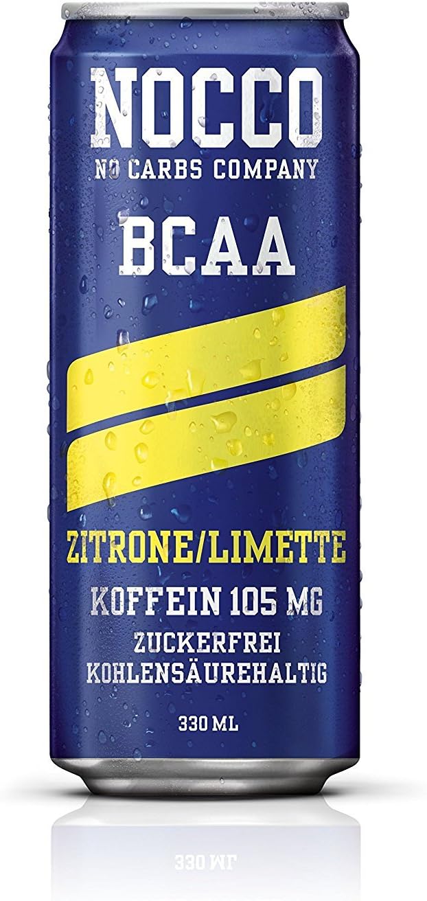Nocco Bcaa 24&nbsp;x 330 ml drink with lemon/lime flavour -&nbsp;No Carbs Company Fitness Drink