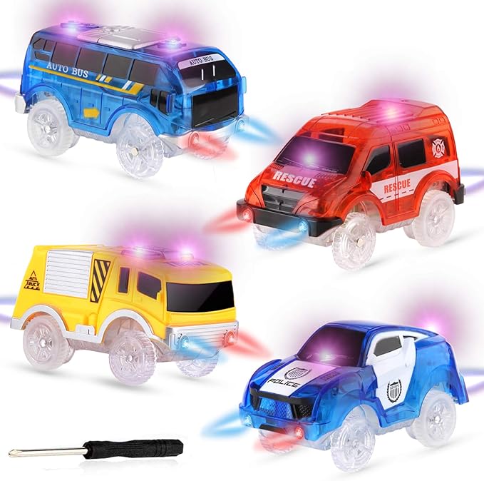 led car track toys