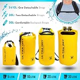 Ultra Dry Adventurer 30L Dry Bag Backpack Premium Gray Waterproof with Pouch & view 2