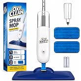 OxiClean Electric Spray Mop - Cordless, Refillable Tank, 2 Reusable Pads | One-touch spray, 720 ml water tank, 360-degree swivel head; ideal for hardwood, tile, and laminate floor cleaning