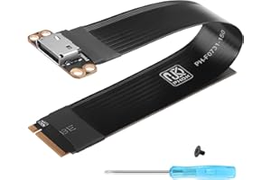 GINTOOYUN PCI-E4.0 M.2 NVME to Oculink SFF-8611/8612 Adapter Cable M.2 M-Key 2280 NGFF to Oculink SFF-8611 SFF-8612 Female Ho