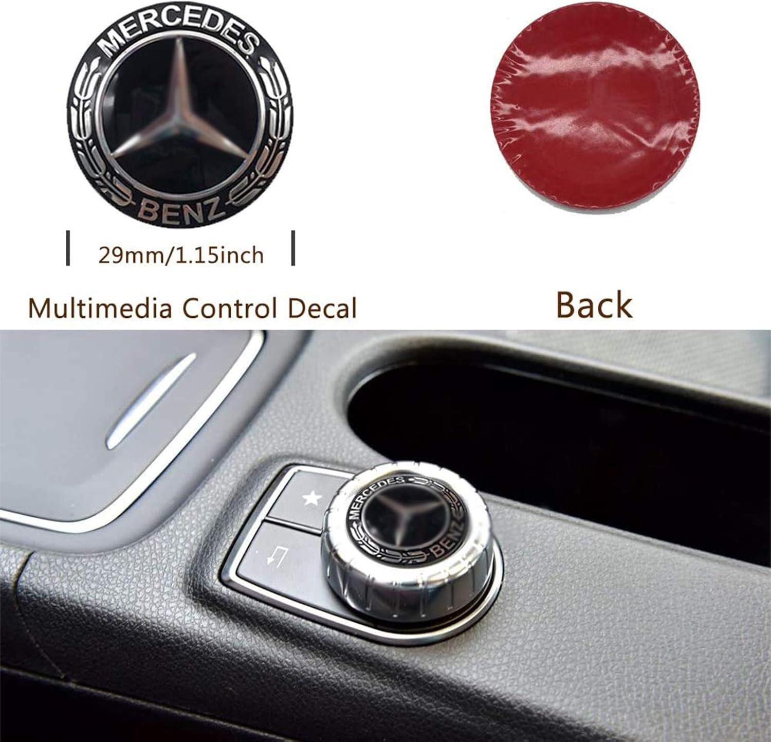 Amazon Co Jp 3dエンブレム 57mmフードデカール 52mmステアリングホイールデカール 29mmマルチメディアコントロールデカール用の3個のロゴデカールエンブレムは メルセデスベンツのほとんどのモデルに適合します 車のエンブレム ホーム キッチン