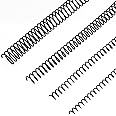 50 Pack Plastic Spiral Binding Coils 4:1 Pitch Spiral Binding Coils Binding Kit Multi Size Black Spiral Binding 1/4 5/16 1/2 3/4 Inch