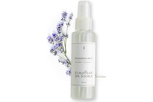 European Spa Source Lavender + Eucalyptus ShowerSpa Mist Spray for Aromatherapy, at Home Spa Experience, Sinus Congestion Relief, and Tension Relief, 4 fl oz.