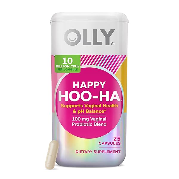 OLLY HAPPY HOO-HA CAPSULES, PROBIOTIC FOR WOMEN, VAGINAL...