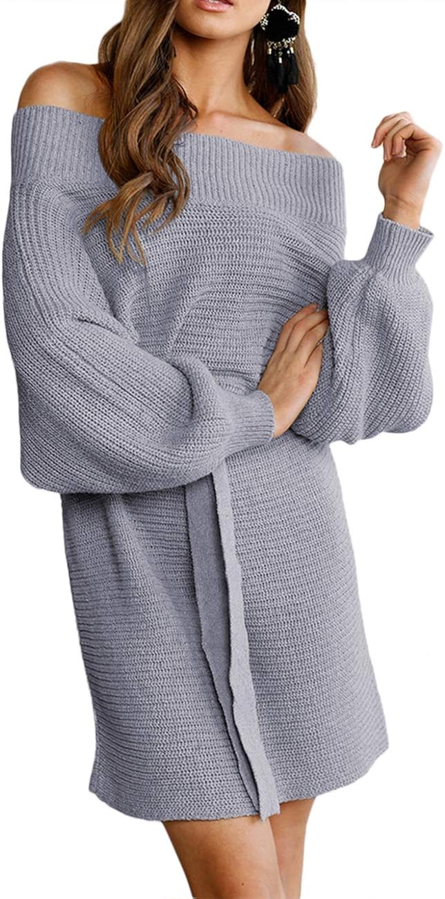 blouson sleeve sweater dress