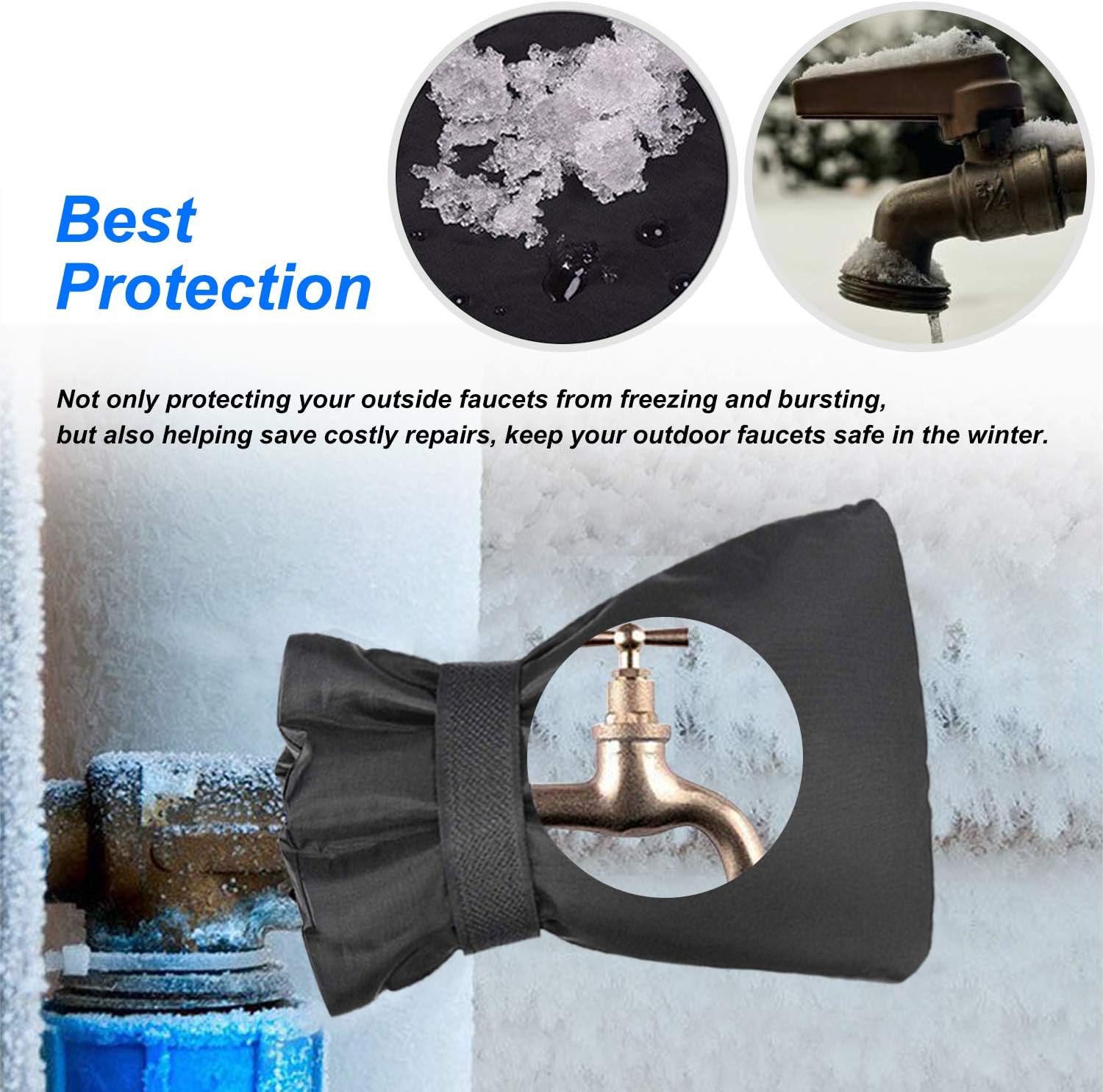 Amazon Com Beautiken Outdoor Faucet Covers For Winter Outside