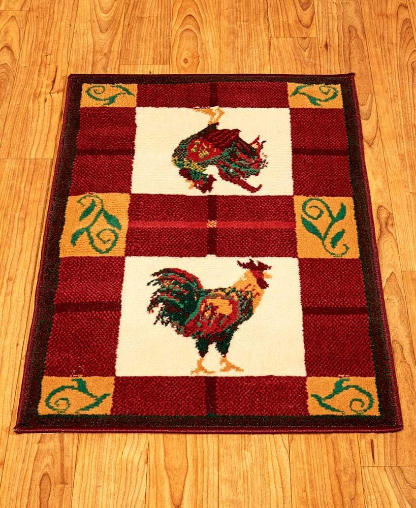 Modern Country Rooster Rug CollectionProtect Floors in