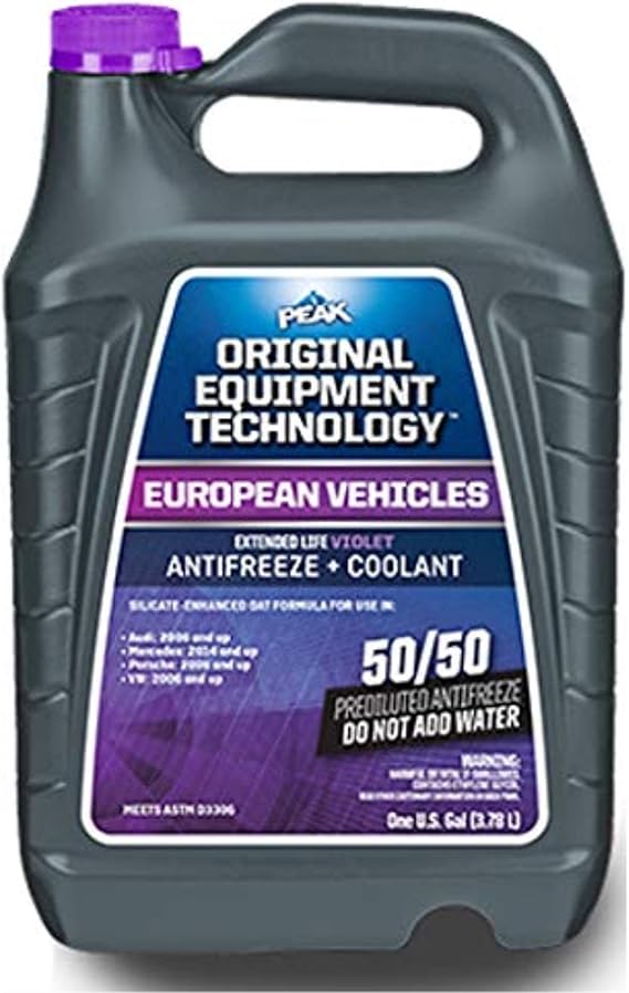 Peak Oem European Violet 50/50 Antifreeze, Coolant Amazon Canada