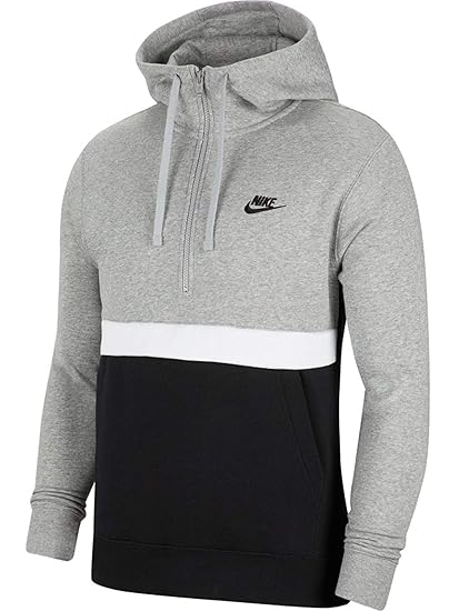 nike sportswear club fleece half zip hoodie
