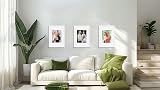 Scholar Tree White Wooden A4 Picture Frame Set of 3 with Mounts view 2