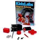 4M Magnet Science Kit - 10 Magnetic Experiments &amp; Games (over 25 pieces to Build &amp; STEM Learn From) - Power the Racer with a Magnet, Levitate a Magnet, Magnetic Yacht &amp; Fishing, Boys &amp; Girls, Age 8+