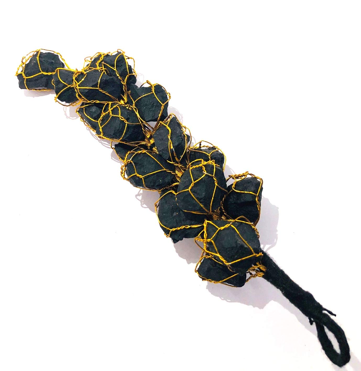 CRYSTALMIRACLE BLACK TOURMALINE GEMSTONE TREE CRYSTAL HEALING HOME OFFICE REIKI FENG SHUI MEDITATION PEACE WELLNESS GEMSTONE ENERGY