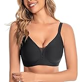 Hedya Flow Wireless Bras for Women Supportive Mesh Crossover Bra Seamless Push Up Bralette with Full Support Everyday Bras