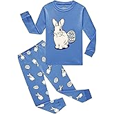 Little bety Toddler Boys Cotton Pajamas Kids Long Sleeve Sleepwear Holiday Pajamas Sets