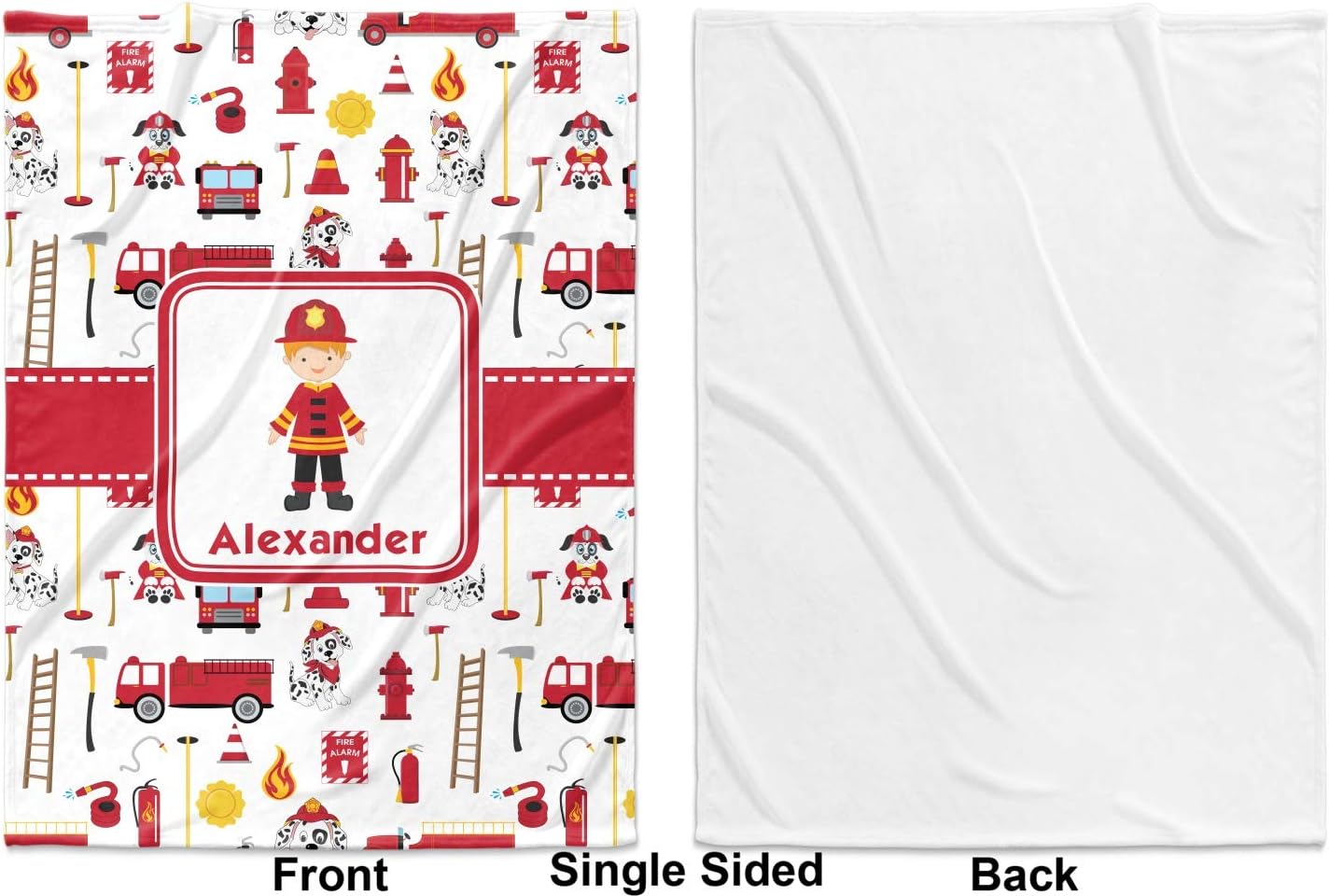 firefighter baby blanket