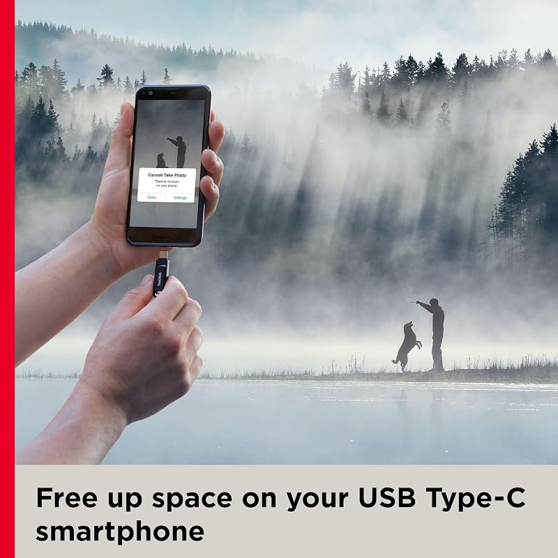 Ultra Dual Drive Go 256GB, USB-C y USB-A, Hasta 400MB/s