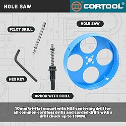 7 Inch Hole Saw with Arbor for Metal and Drywall