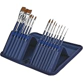 Anka Bella Professional Pre-Quality Face Paint Brushes Set,Including 14pcs Different Size Paint Brushes &amp; Standable Case,Convenient to Use