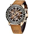 BY BENYAR Men’s Watch Amazon Analog Waches for Man Date Sport Work Waterproof Chronograph Watches Men Stylish Minimalist Clas