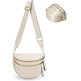 MOETYANG Checkered Crossbody Bum Bags for Women, Spacious Nylon Bum Bag witn Adjustable Shoulder Strap