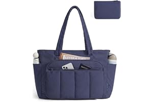 BAGSMART Tote Bag for Women, Travel Bag with with Make Up Pouch, Gym Handbag for Travel Work College