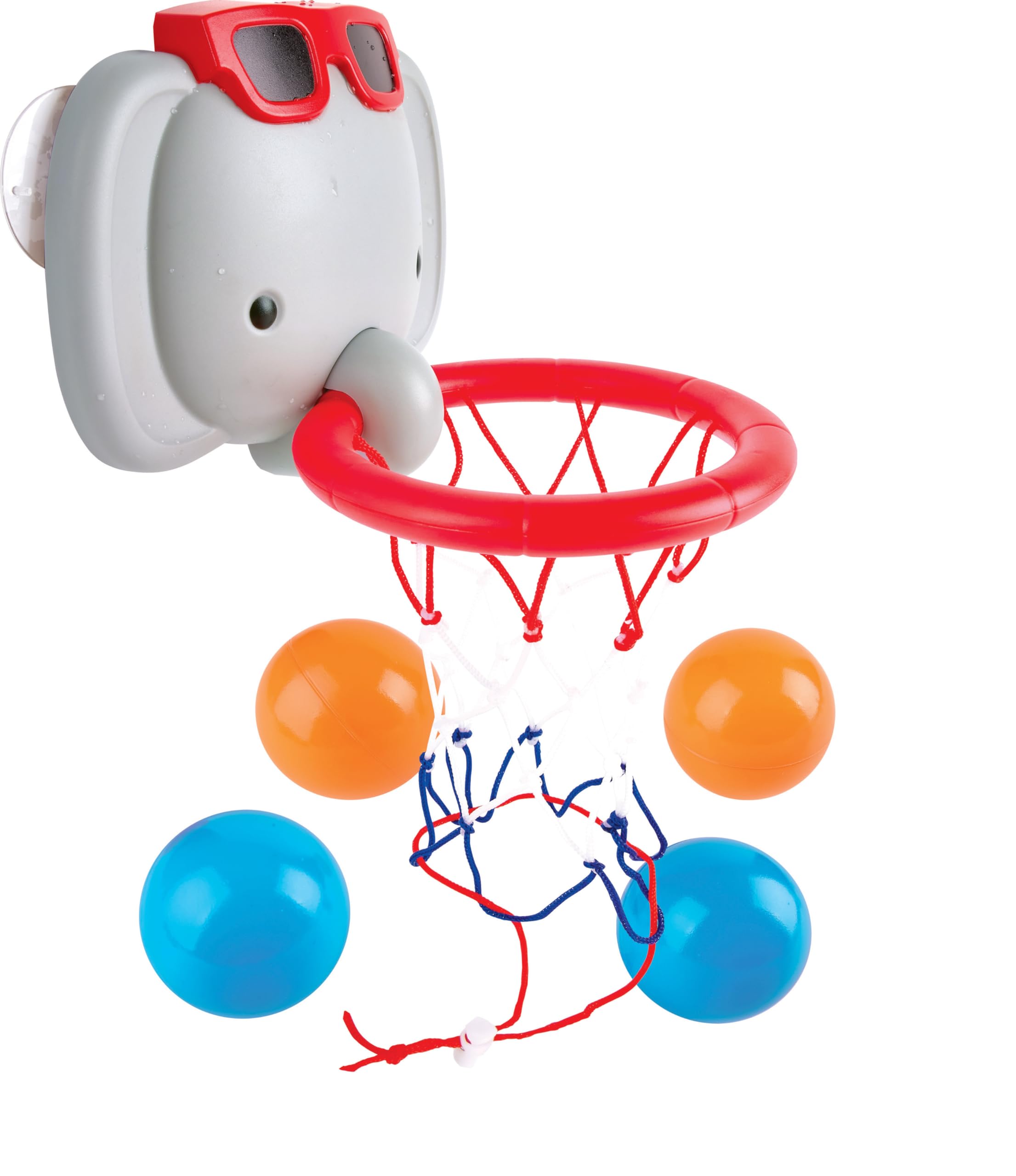 Hape Bath Time Basketball Elephant Pal, Fun Bath & Water Play Toys, Non-Toxic, 18M+