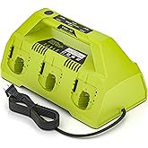 DMMNS P180-6 Ports Rapid Charger Replacement for Ryobi 18V ONE+ Supercharger P135 18V Six-Pack Lithium-Ion Charger,Compatible