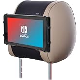 TFY Car Headrest Mount Silicon Holder for Switch 2 for Car | Compatible with Tablets | Material: Silicone | No-scratch design | Hands-free use | Ideal for in-car use/gaming