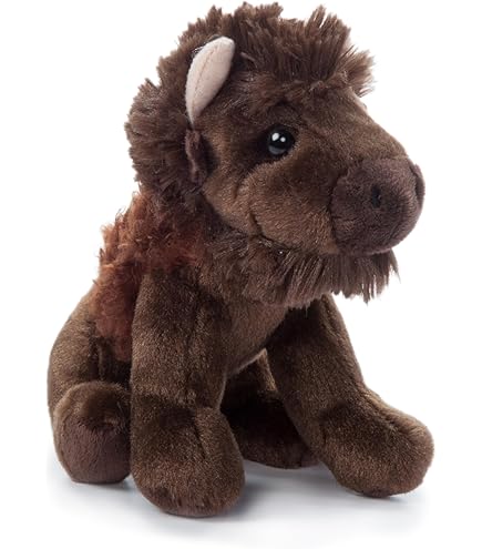Wild Republic Ecokins Bison, Animal En Peluche 30 Cm, Jouets Écologiques, Cadeaux Pour Bébés, Fabrication Artisanale Utilisant 16 Bouteilles D'Eau Recyclées