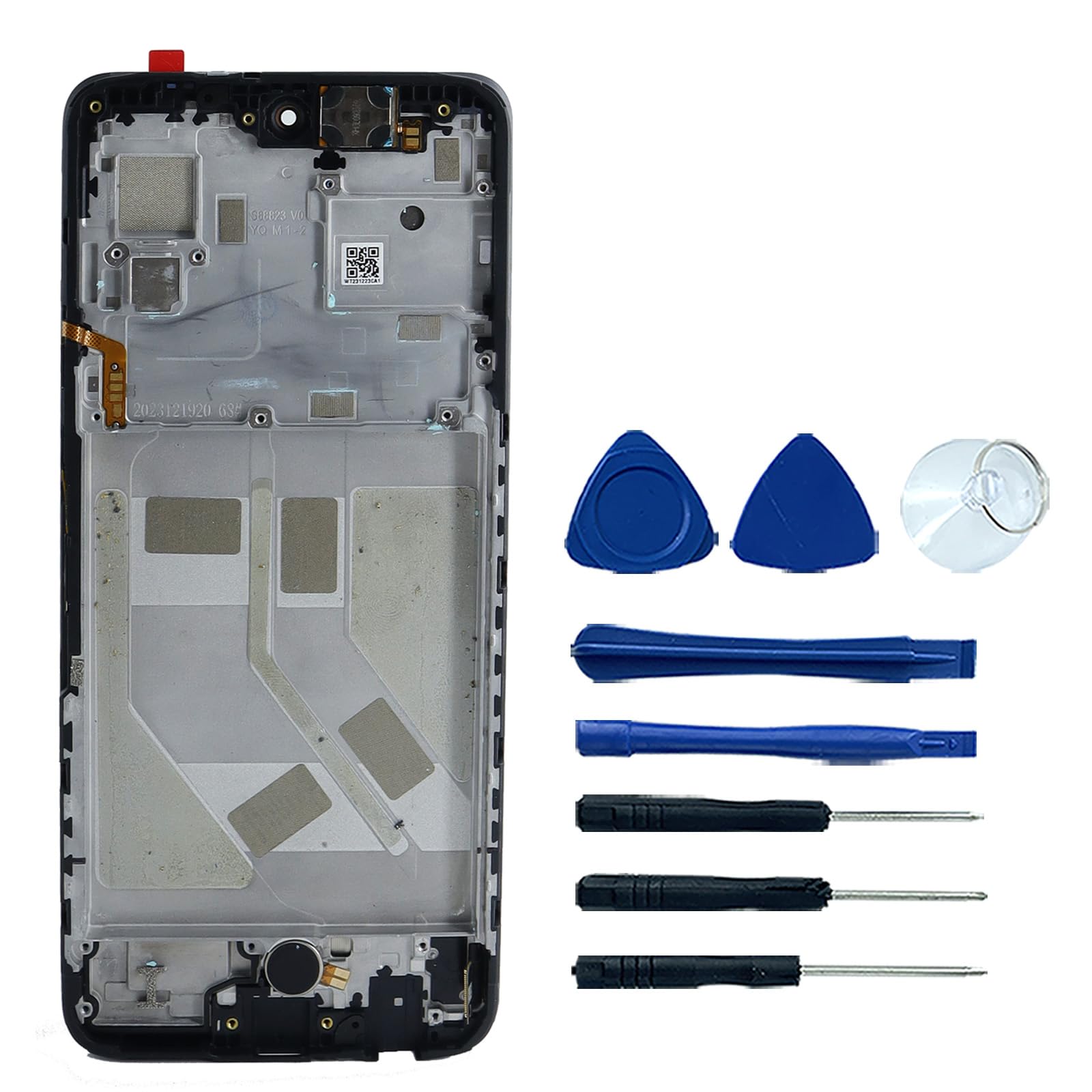 Photo 1 of Ygpmoiki Revvl 7 Pro LCD with Frame for T-Mobile REVVL 7 Pro 5G TMRV07P5G LCD Display Touch Screen Digitizer Assembly with Frame Replacement