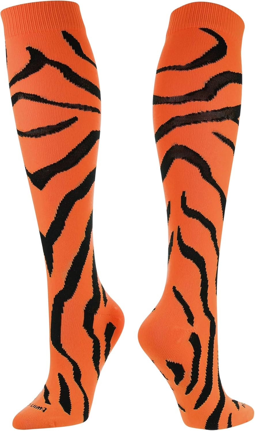 TCK Sports Krazisox Zebra Stripe Socks: Clothing