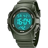 Dayllon Watch for Men Digital Sports Watches Waterproof Military Multifunction Chronograph Stopwatch Wristwatch with LED Backlight/Alarm/Date