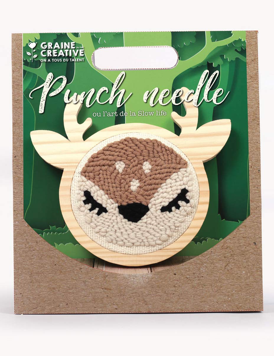 Punch Needle Set - Small doe ø 15 cm