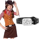 XZQTIVE Genuine Leather Belts for Boys Girls Vintage Kids Western Cowboy Cowgirl Belts Engraved Tooled Leather Belts