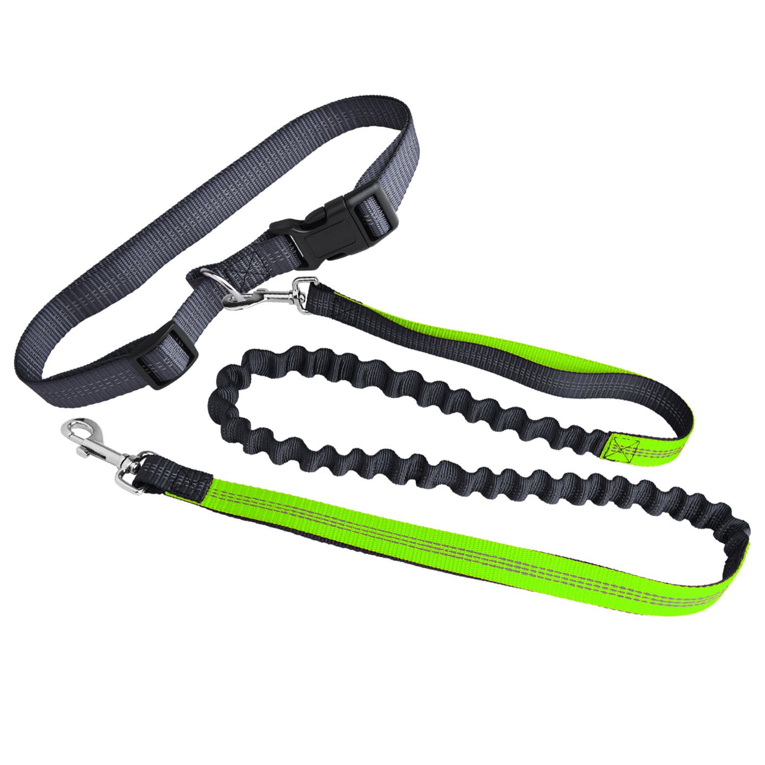 Hands Free Dog Leash,Ecandy Durable Handle Shockproof Extendible Bungee(Stretches to 75