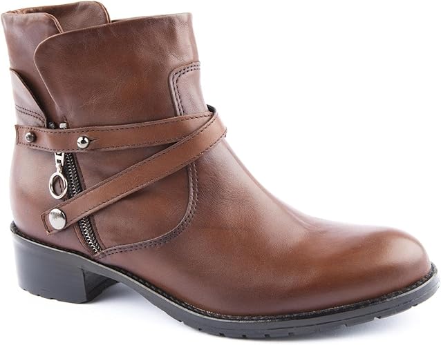 Jones Bootmaker Ladies Octave Tan Ankle Boots Size 9 Amazon.co.uk