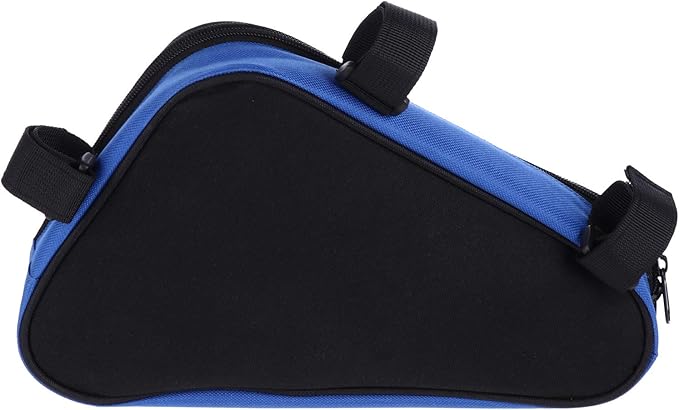 Bolsa para quadro de bicicleta, bolsa para armazenamento de bicicleta, bolsa triangular, acessórios de ciclismo (azul)