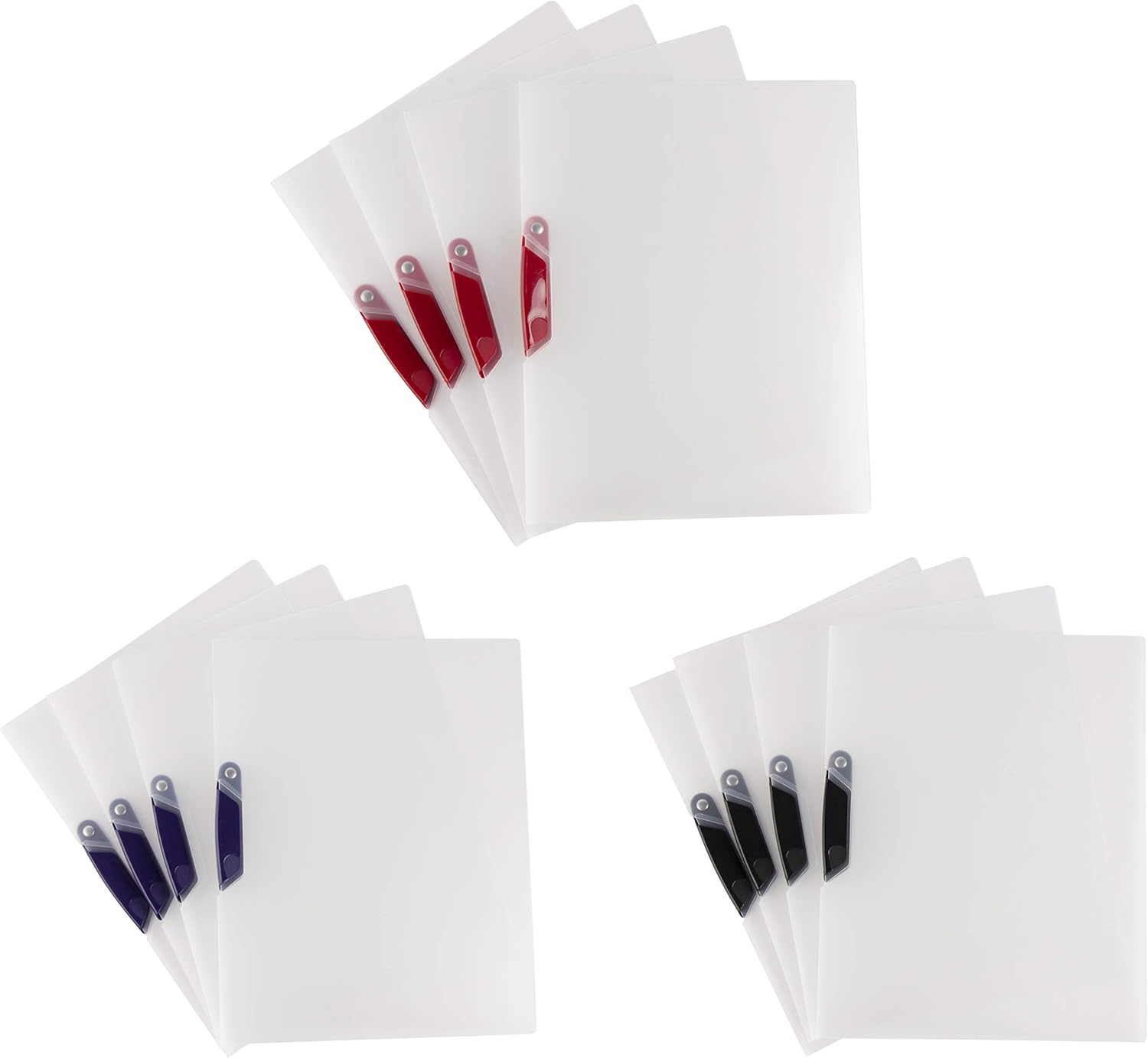 Plastic Report Covers with Swing Clip, File Folder (9 x 11 Inches, 12-Pack): Kitchen & Dining