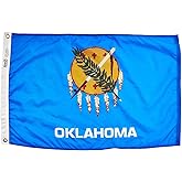 Annin Flagmakers Oklahoma State Flag USA-Made to Official State Design Specifications, 2 x 3 Feet (Model 144350)