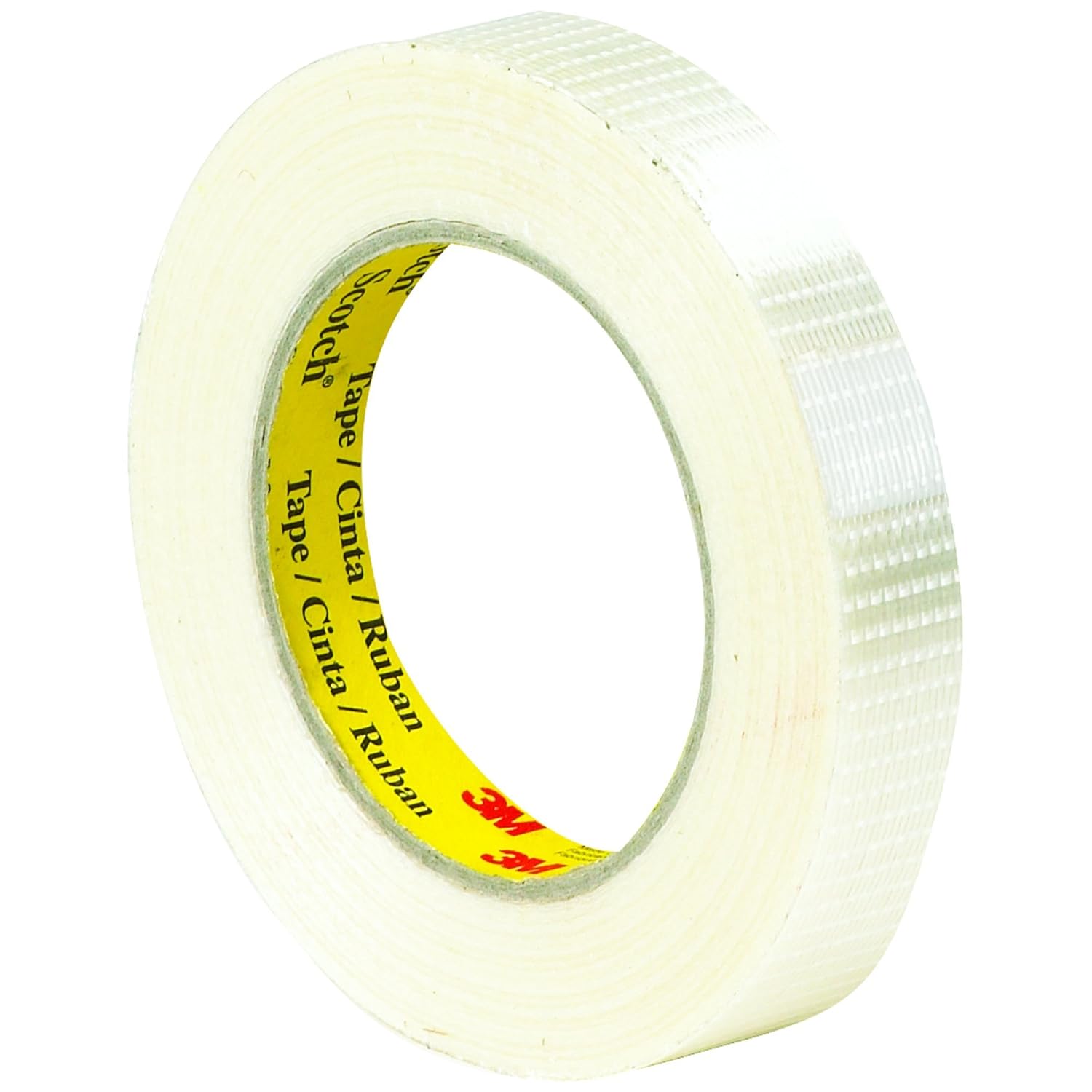 3M 8959 BiDirectional Strapping Tape, 5.7 Mil, 3/4" x 55 yds, Clear, 48/Case, 3M Stock